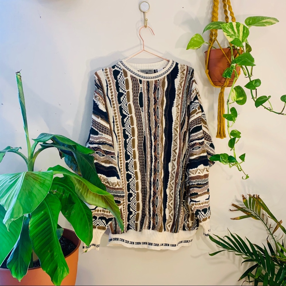 vintage vsco 90s oversized boyfriend funky sweater - Picture 3 of 7